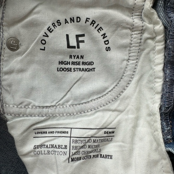 LOVERS + FRIENDS Ladies Women’s Size 24 Ryan Sustainable Jeans Los Angeles NWT - Picture 11 of 12